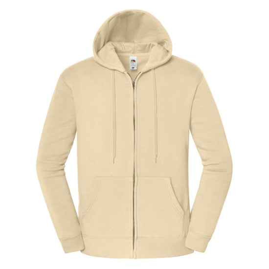 Fruit of the Loom Unisex Adult Iconic Premium Full Zip Hoodie (Desert Sand) - Image 1
