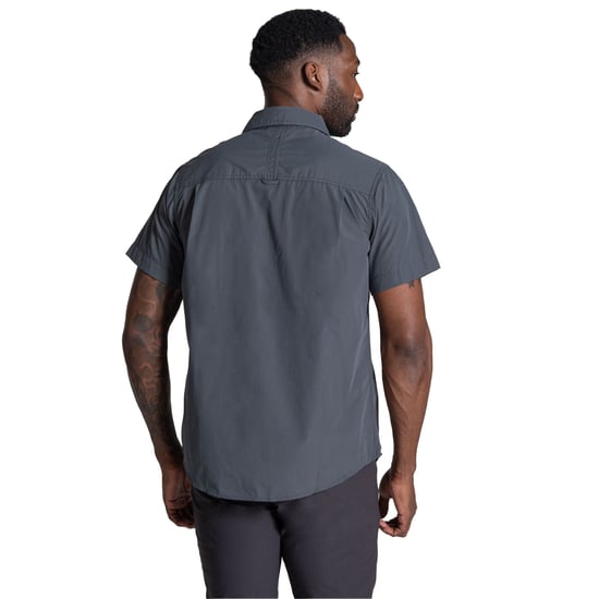 Craghoppers Heren Kiwi II Shirt Met Korte Mouwen (Donkergrijs) - Image 2