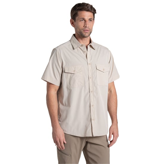Craghoppers Mens Kiwi II Short-Sleeved Shirt (Oatmeal) - Image 1