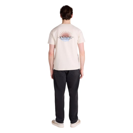 Mountain Warehouse Herrar Sunrise Ryggtryck T-shirt (Mörkbeige) - Image 4