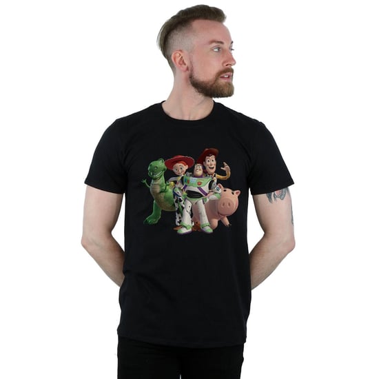 Disney Heren Toy Story 4 Groep T-Shirt (Zwart) - Image 2