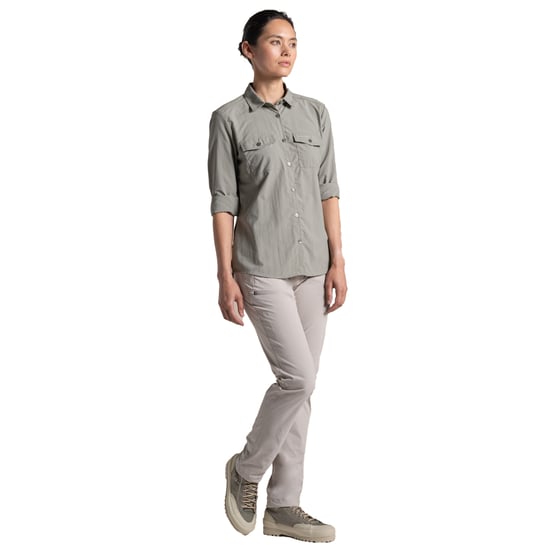 Craghoppers Dames Loukkos Nosilife Lange Mouw Shirt (Vert) - Image 4