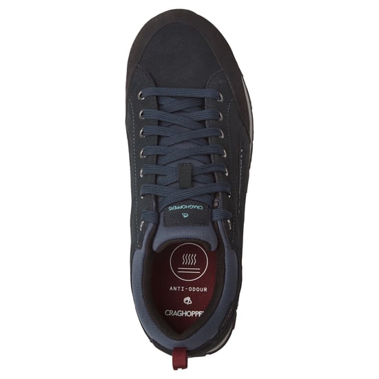 Craghoppers Herr Onega 2 Läder Sneakers (Stålblå) - Image 2