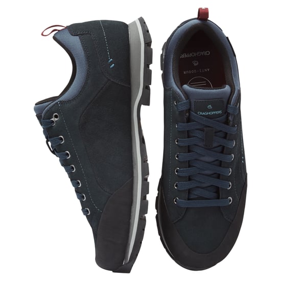 Craghoppers Herr Onega 2 Läder Sneakers (Stålblå) - Image 4