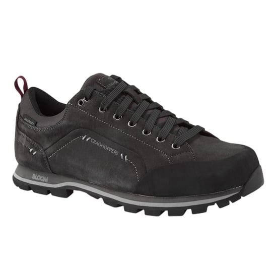 Craghoppers Heren Onega 2 Leren Sneakers (Zwart Peper) - Image 1