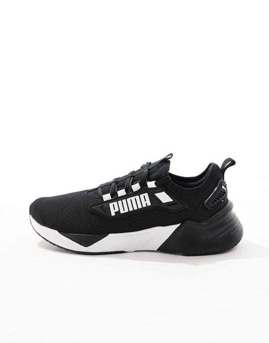 Puma Retaliate 3 träningsskor i svart och vitt - Image 2