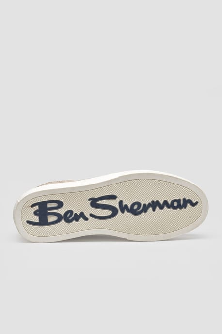 Ben Sherman Bentley II Suède Heren Stone Sneakers - Image 5