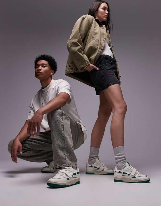 Saye unisex M92 Bold tränare i grön - Image 2