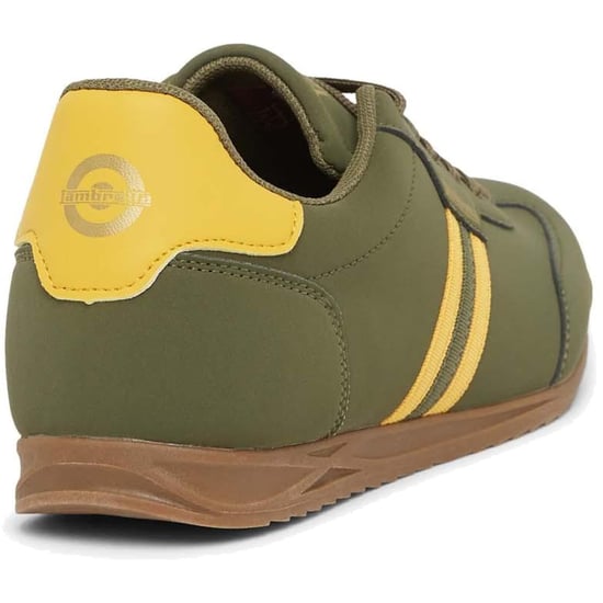 Lambretta Tackle Men's Khaki/Gold Trainers - Image 4