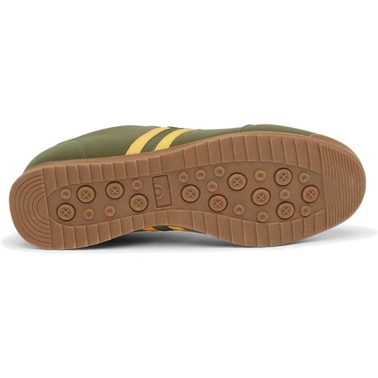 Lambretta Tackle Men's Khaki/Gold Trainers - Image 5