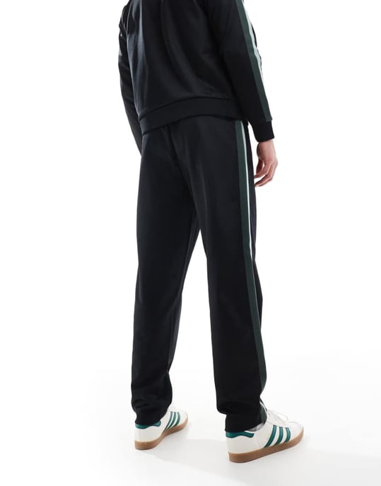 Fred Perry co-ord two colour taped track joggers in black - Image 2