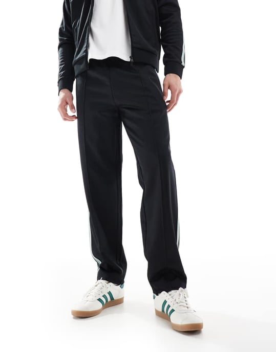 Fred Perry co-ord two colour taped track joggers in black - Image 4