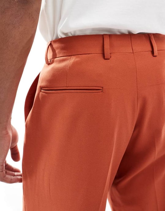 Viggo lavoir kostymbyxor i bränd orange co-ord - Image 3