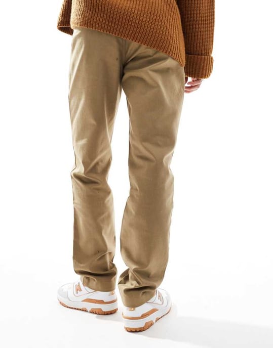 Farah Norwood regular fit arbetsbyxor i beige - Image 3