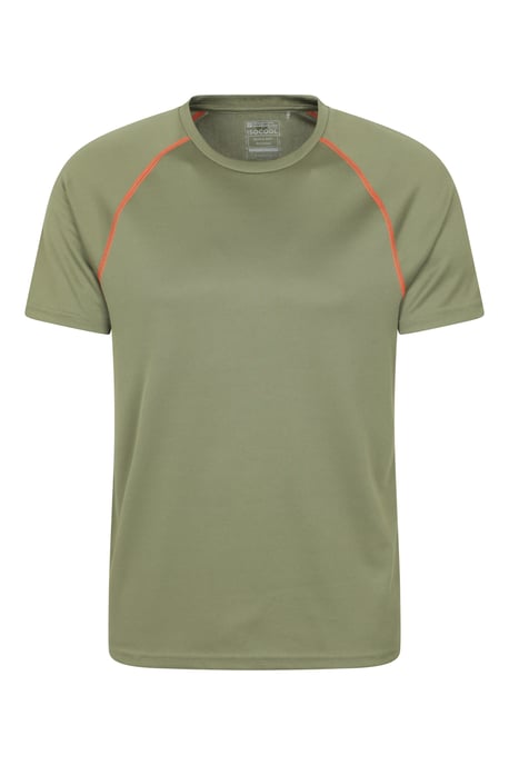 'Endurance' Men's T-Shirt Breathable Quick Dry UPF50 Sun Protection Tee Khaki - Image 1