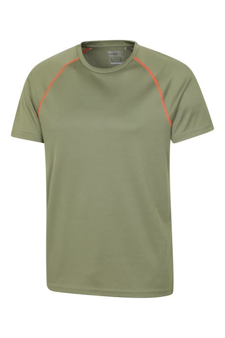 'Endurance' Men's T-Shirt Breathable Quick Dry UPF50 Sun Protection Tee Khaki - Image 2