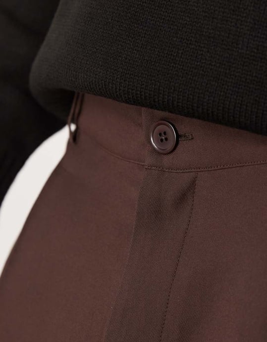 ASOS DESIGN vida smartbyxor i brunt - Image 3