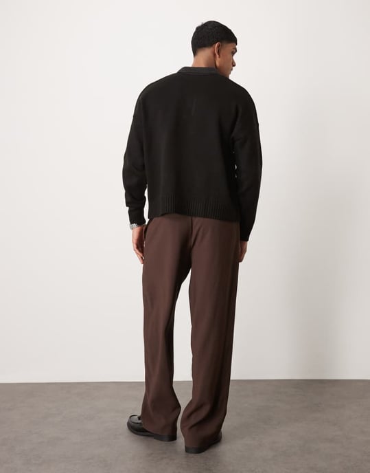 ASOS DESIGN vida smartbyxor i brunt - Image 4