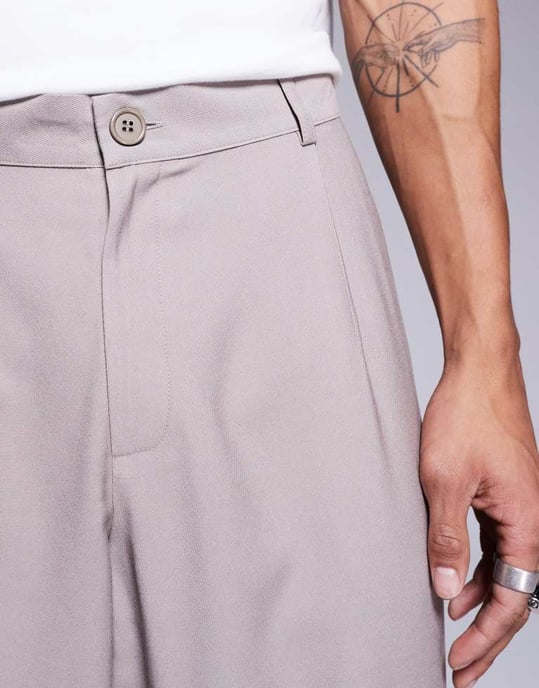 ASOS DESIGN vida smarta byxor i svamp - Image 4