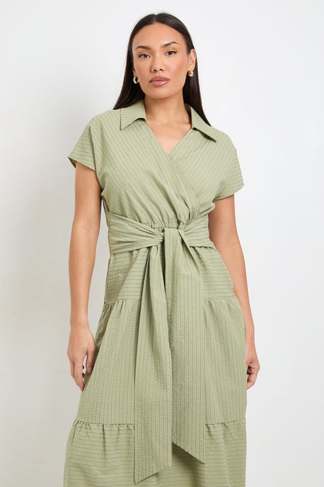 Tiered Tie Waist Midaxi Dress - Image 2