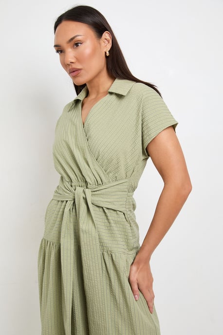 Tiered Tie Waist Midaxi Dress - Image 4