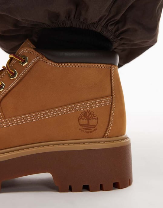Timberland Stone Street Nellie platform boots in wheat nubuck - Image 3