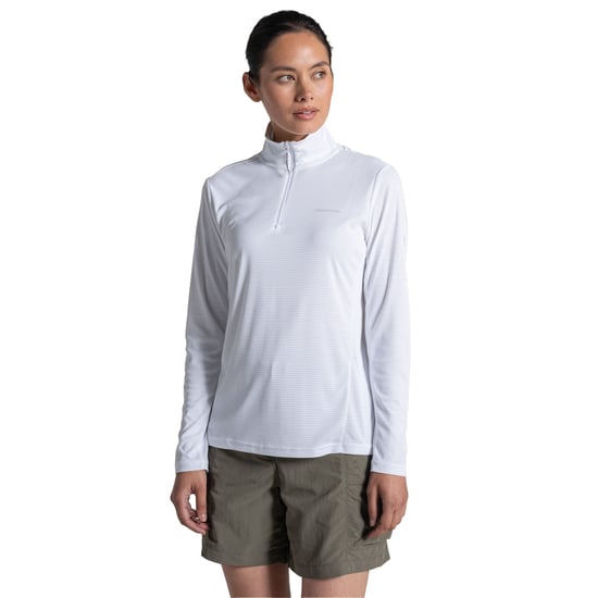Craghoppers Dames/Dames Nosilife Half Zip Top (Wit) - Image 3