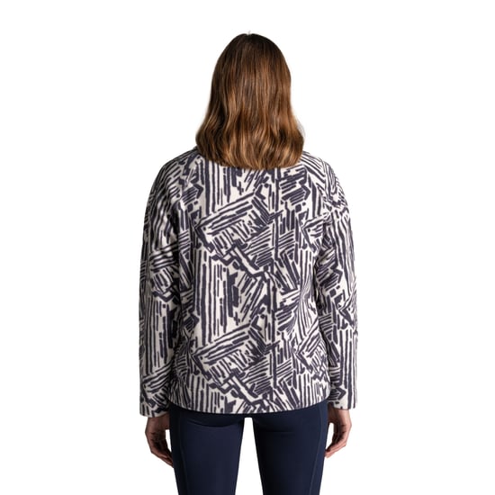 Craghoppers Dames/Dames Annjela Graphic Print Half Zip Fleece Top (Antraciet) - Image 2