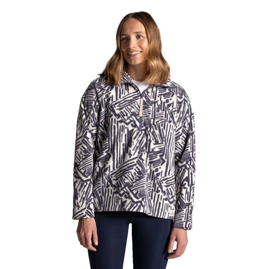 Craghoppers Dames/Dames Annjela Graphic Print Half Zip Fleece Top (Antraciet) - Image 3