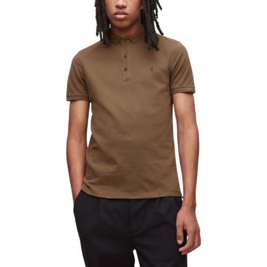 All Saints Mens Polo Shirt Reform Summer Pique Casual Short Sleeve Pullover Tee - Image 1