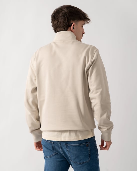 Hartsfield 1/4 Zip Sweatshirt in Nude - Image 2
