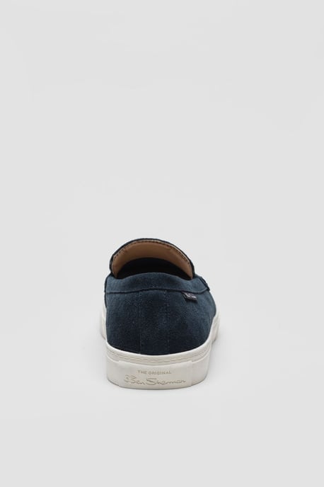 Ben Sherman Almer Suède Heren Navy Loafers - Image 3