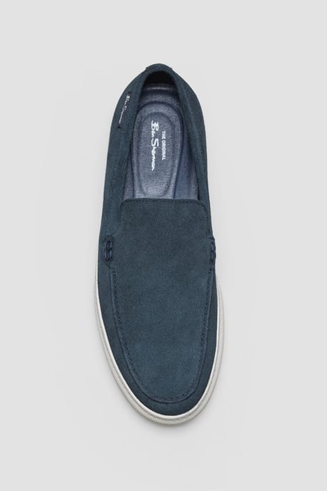 Ben Sherman Almer Suède Heren Navy Loafers - Image 4