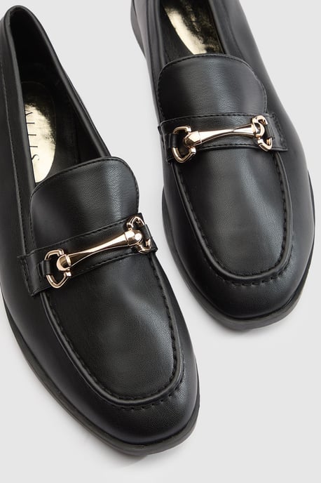 Jessie Faux Leather Metal Snaffle Loafers - Image 3