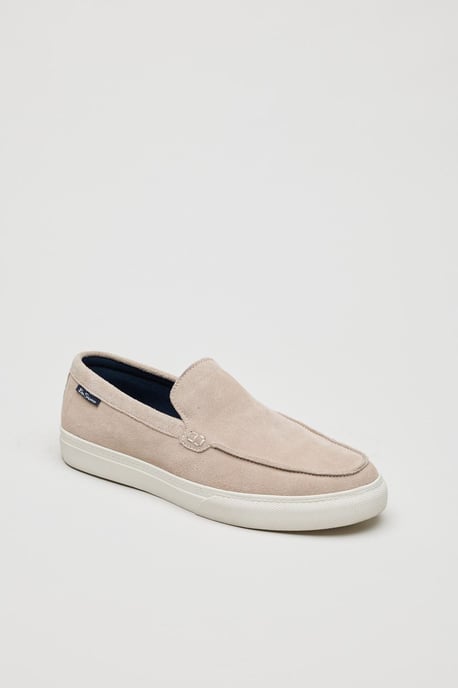 Ben Sherman Almer Suede Men's Stone Loafers - Image 1