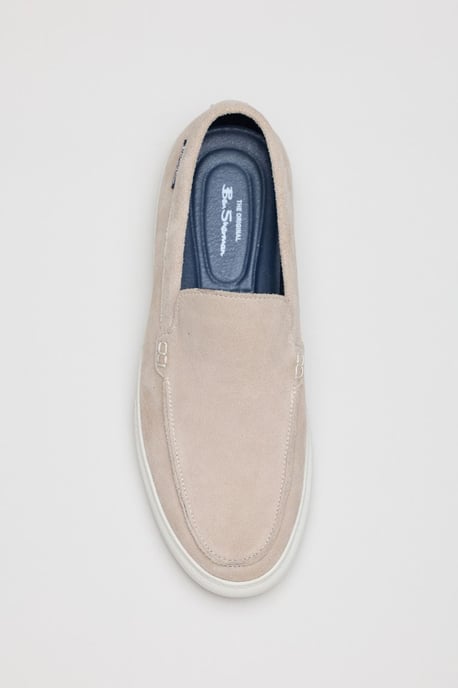 Ben Sherman Almer Suede Heren Stone Instappers - Image 3