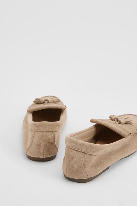 Faith: Jemima Faux Suede Tassel Detail Loafers - Image 2