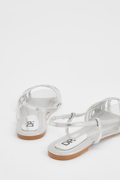 Elaina Cross Strap Slingback Flat Sandals - Image 2