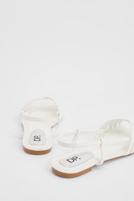 Elaina Cross Strap Slingback Flat Sandals - Image 2