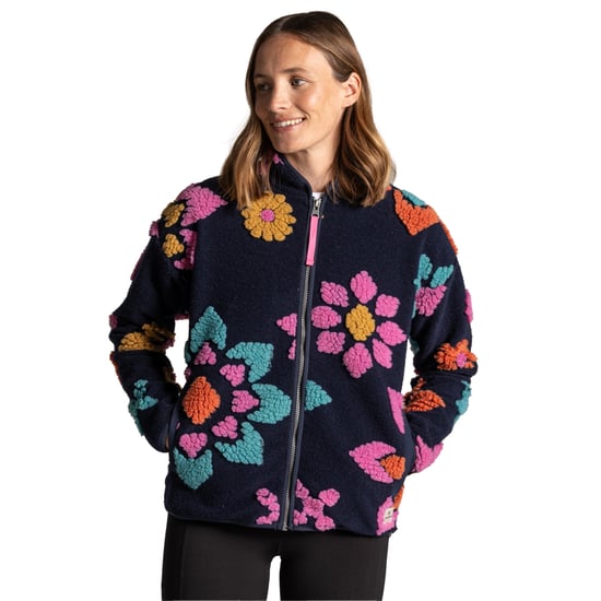 Craghoppers Womens/Ladies Catalina Flowers Full Zip Fleece Jacket (Dark Sapphire) - Image 3