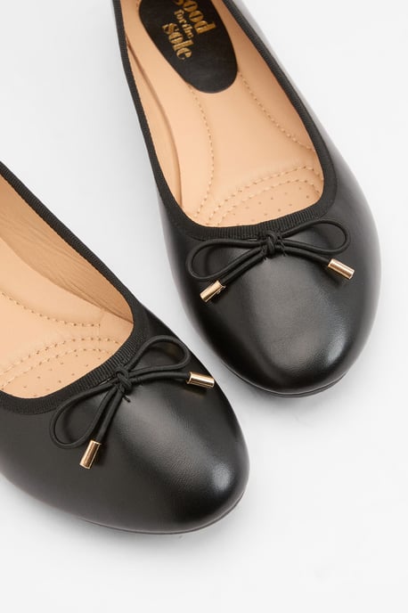 Good For The Sole: Darcy Comfort Bow Detailed Ballerina Flats - Image 4