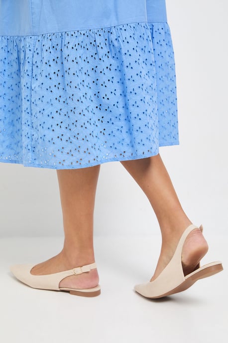 Nicci Pointed Slingback Flat Ballet Pumps - Image 3
