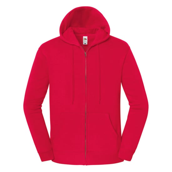 Fruit of the Loom Heren Iconic Premium Sweat Jacket met capuchon (Rood) - Image 1