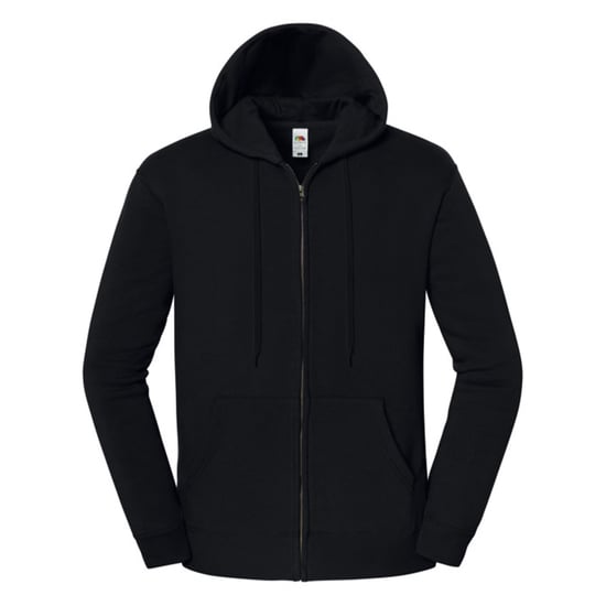 Fruit of the Loom Heren Iconic Premium Sweat Jacket met capuchon (Zwart) - Image 1