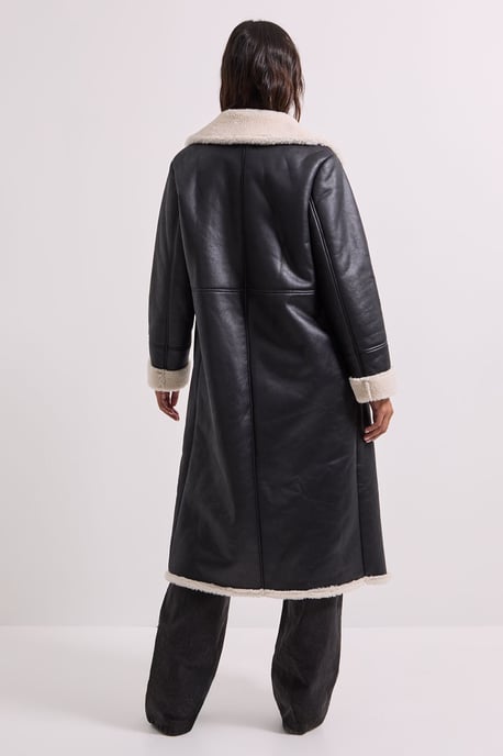 Shearling Midi Coat - Image 3