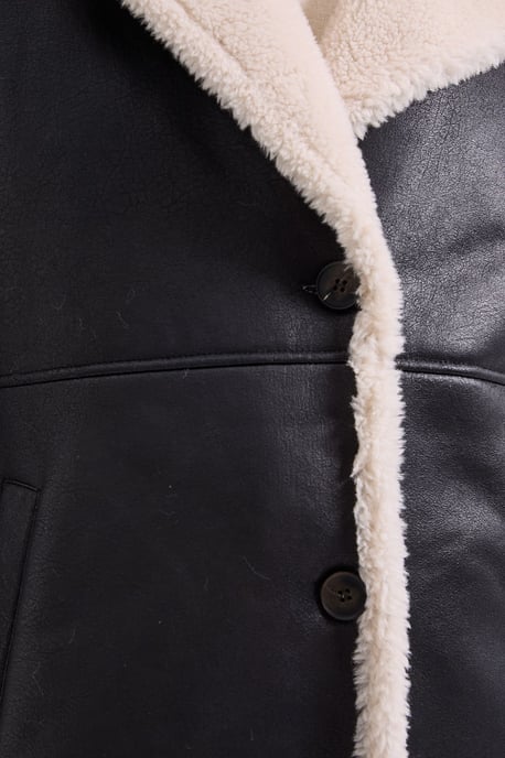 Shearling Midi Coat - Image 5
