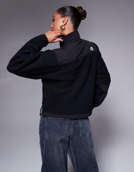 The North Face Retro Denali heavyweight polar fleece jacket in black - Image 2