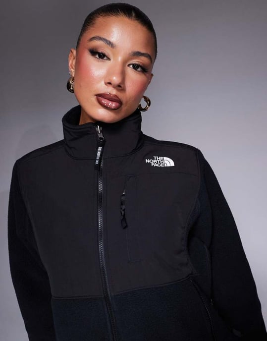 The North Face Retro Denali heavyweight polar fleece jacket in black - Image 3