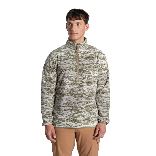 Craghoppers Heren National Trust Irt Print Fleece Top (Cardamom) - Image 3