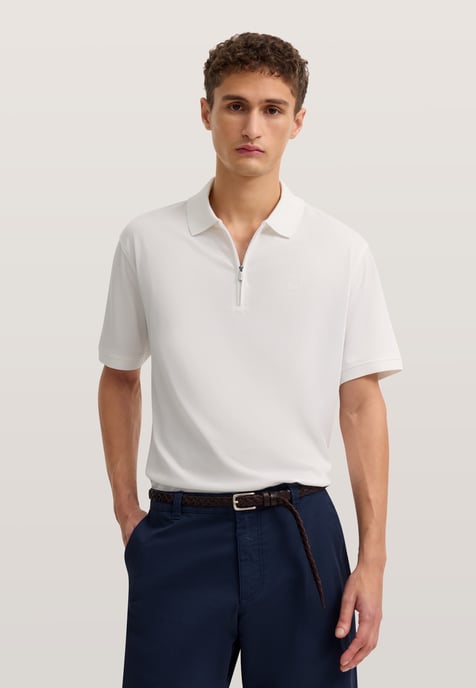 Bugatti Herren Poloshirt met korte ritssluiting - Image 1